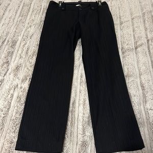 Old Navy black pinstripe pants. Size 10